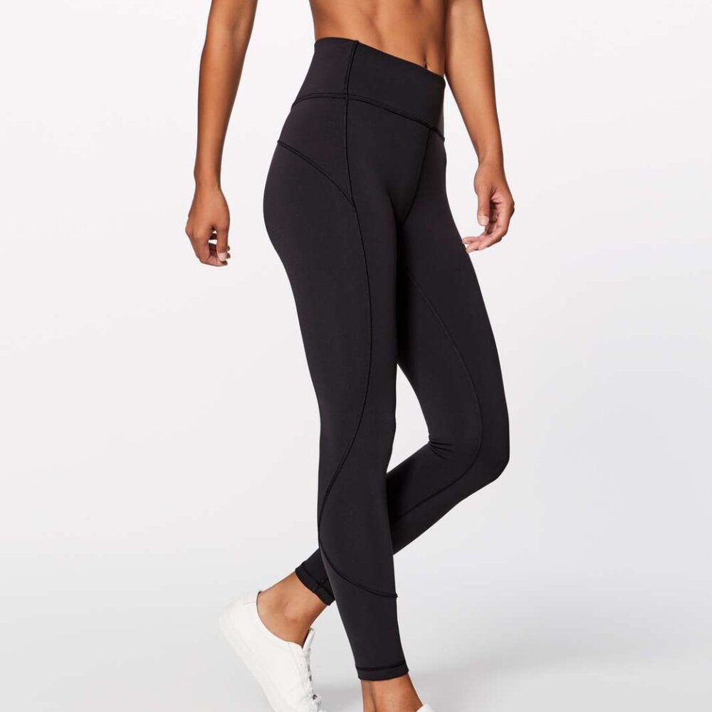 Lululemon In Movement 7/8 Tight *Everlux 25" Size 4 Black excellent condition